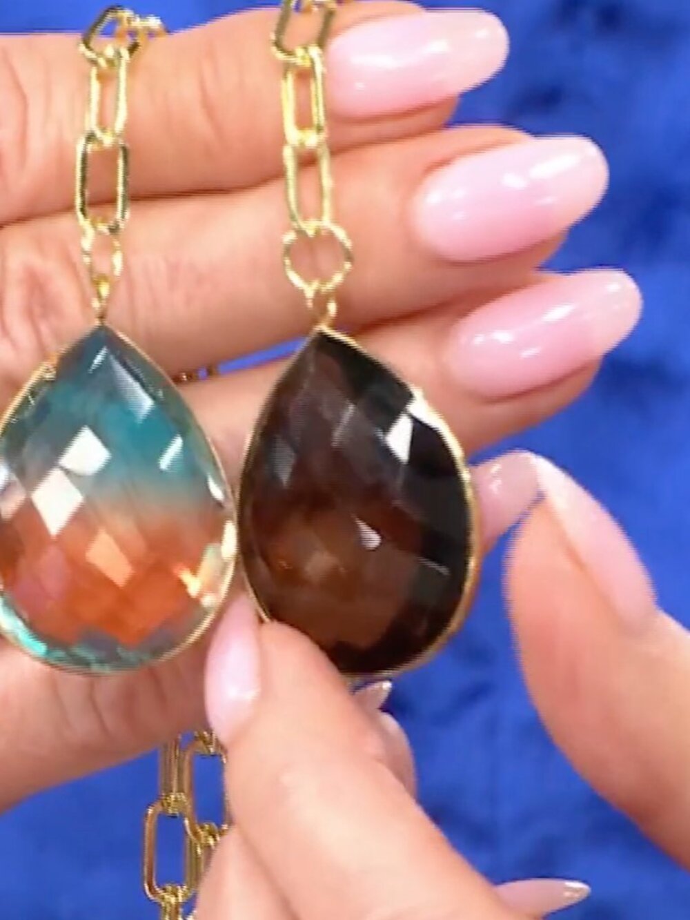 Huge 45 ctw Smoky Quartz Convertible Drop Necklace